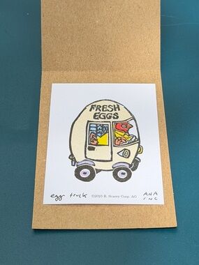 Anastasia Inciardi Mini Print - Richard Scarry Egg Truck